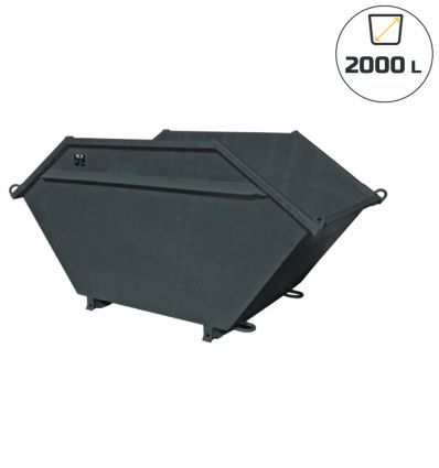 Benne à gravats 2 m3