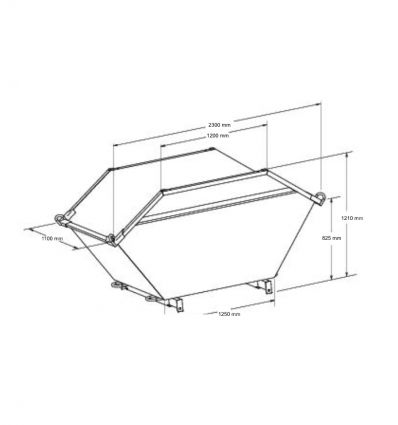 Benne à gravats 2 m3