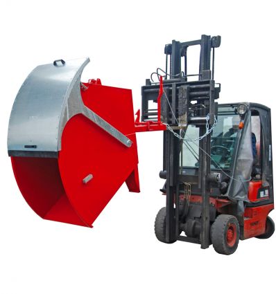 Benne auto basculante avec couvercle bombé