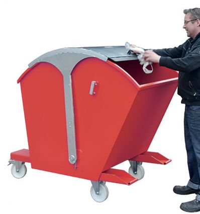 Benne auto basculante avec couvercle bombé