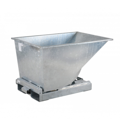Benne auto basculante galvanisée pour chariot élévateur