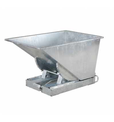 Benne auto basculante galvanisée pour chariot élévateur