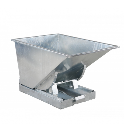 Benne auto basculante galvanisée pour chariot élévateur