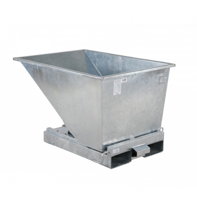 Benne auto basculante galvanisée pour chariot élévateur