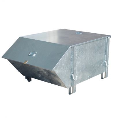 Benne de chantier à gravats 1000 L