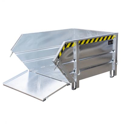 Benne de chantier à gravats 1000 L