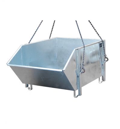 Benne de chantier à gravats 1000 L