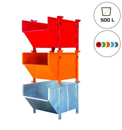 Benne de chantier superposable 500 L