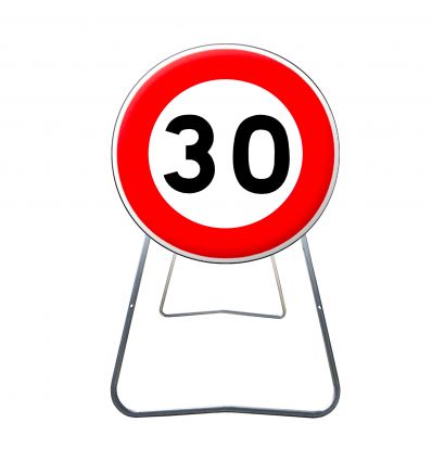 BK14 - Panneau de Chantier de Limitation de Vitesse à 30 km/h