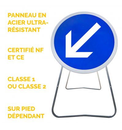 BK21A2 - Panneau de Chantier Contournement par la Gauche