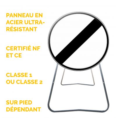BK31 - Panneau de Chantier Fin d'Interdiction