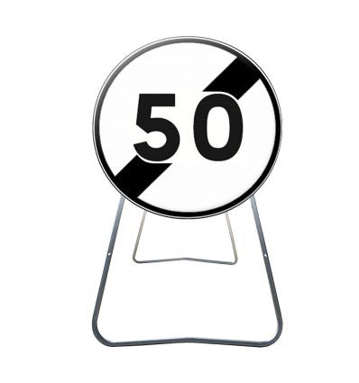 BK33 - Panneau de Chantier Fin de Limitation de Vitesse