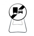 BK34A - Panneau de Chantier Fin d'Interdiction de Dépassement pour Camions