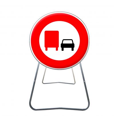 BK3A - Panneau de Chantier Dépassement Poids Lourd Interdit