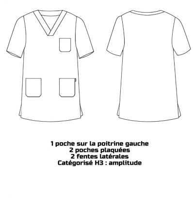 Blouse tunique médicale femme