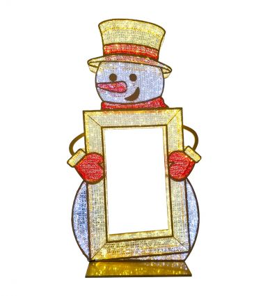 Bonhomme de neige illuminé professionnel