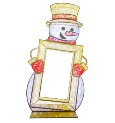 Bonhomme de neige illuminé professionnel