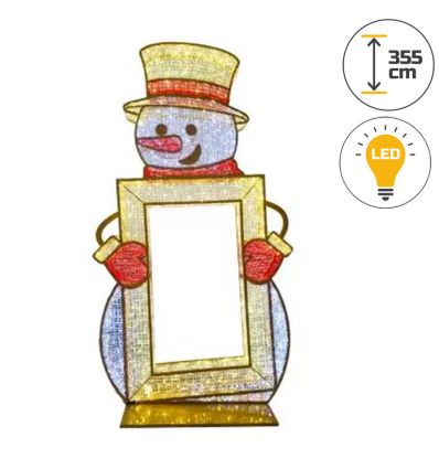Bonhomme de neige illuminé professionnel