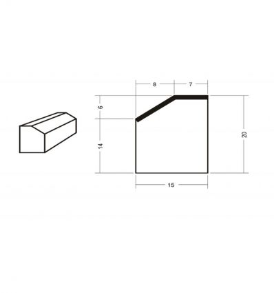 Bordure A2 en béton