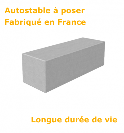 Bordure de Défense monobloc en béton
