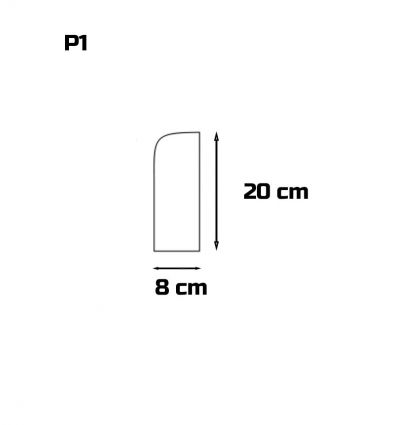 Bordure P1 en béton