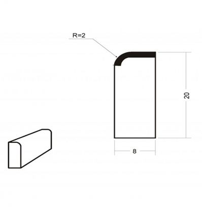 Bordure P1 en béton
