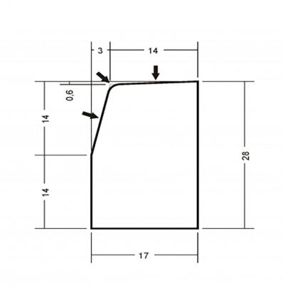 Bordure T3 en béton