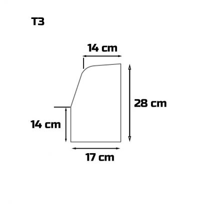 Bordure T3 en béton