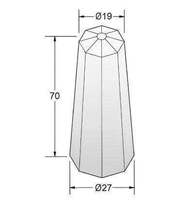 Borne Anti-stationnement Hexagonale en Béton