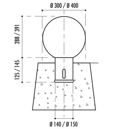 Borne Anti-stationnement Ronde en Fonte