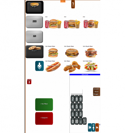 Borne de commande sur pied avec logiciel