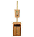 Borne de propreté canine en bois