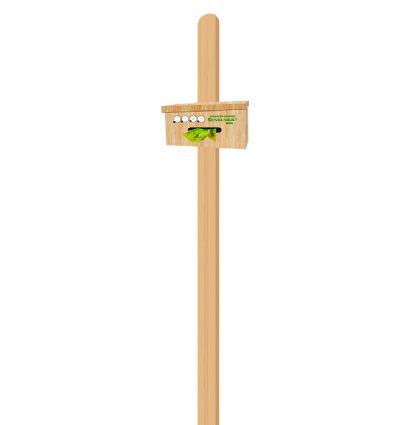 Borne de propreté canine en bois