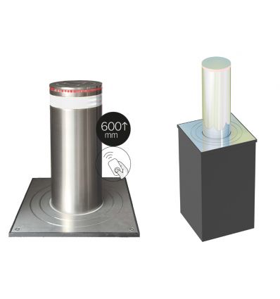 Borne escamotable automatique en inox