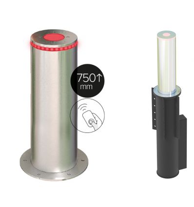 Borne escamotable automatique en inox