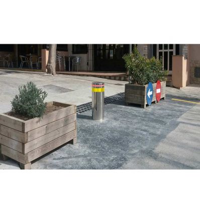 Borne escamotable automatique en inox