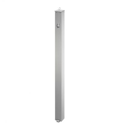Borne escamotable manuelle en inox carrée
