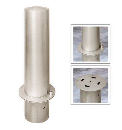 Borne Inox Brossé