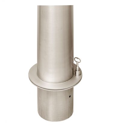 Borne Inox Brossé