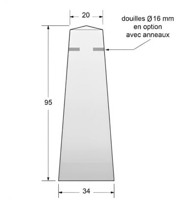 Borne Pyramidale Anti-stationnement en Béton