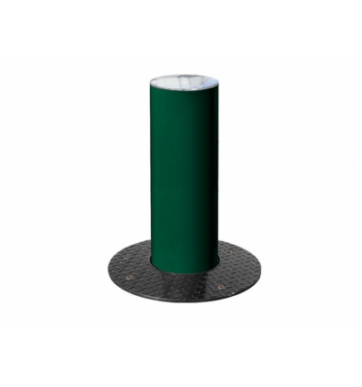 Borne escamotable manuelle tête inox brossé