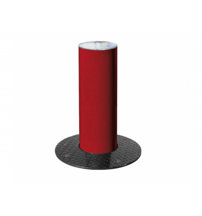 Borne escamotable manuelle tête inox brossé