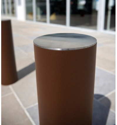 Borne urbaine Tête Inox brossé