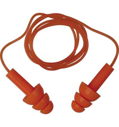 Bouchons d'oreilles réutilisables avec cordon 32 dB Delta Plus