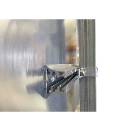 Bride de fixation pour poteau de 80 x 40 mm
