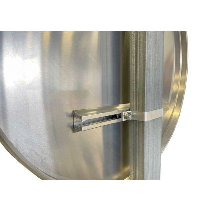 Bride de fixation pour poteau de 80 x 40 mm