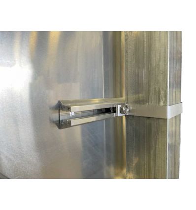 Bride de fixation pour poteau de 80 x 80 mm