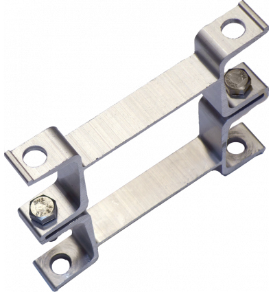 Bride de fixation pour poteau de 80 x 80 mm