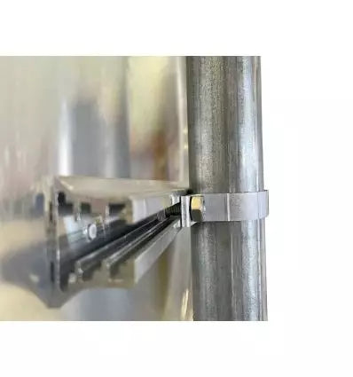 Bride de fixation pour poteau diametre 60 mm