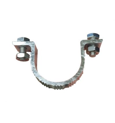 Bride de fixation pour poteau rond diamètre 76 mm
